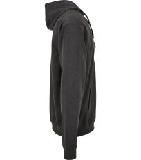 Mikina Terry Zip Terry Zip Hoody Build Your Brand Charcoal (Heather)