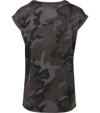 Dámské tričko Camo s prodlouženým ramenem Ladies´ Camo Extended Shoulder Camo Tee Build Your Brand Dark Camo